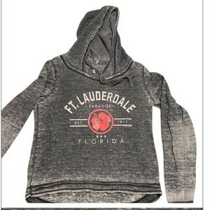 US apparel size small long sleeve distressed Fort Lauderdale hoodie GUC